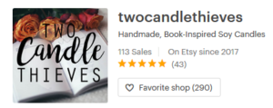 Two Candle Thieves Etsy Shop