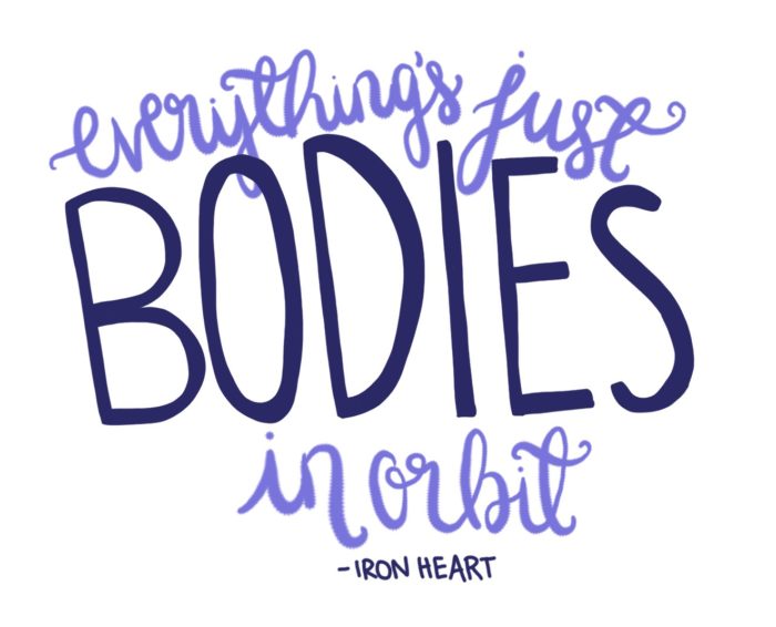 Blog Tour Review + Hand Lettering Iron Heart by Nina Varela Utopia